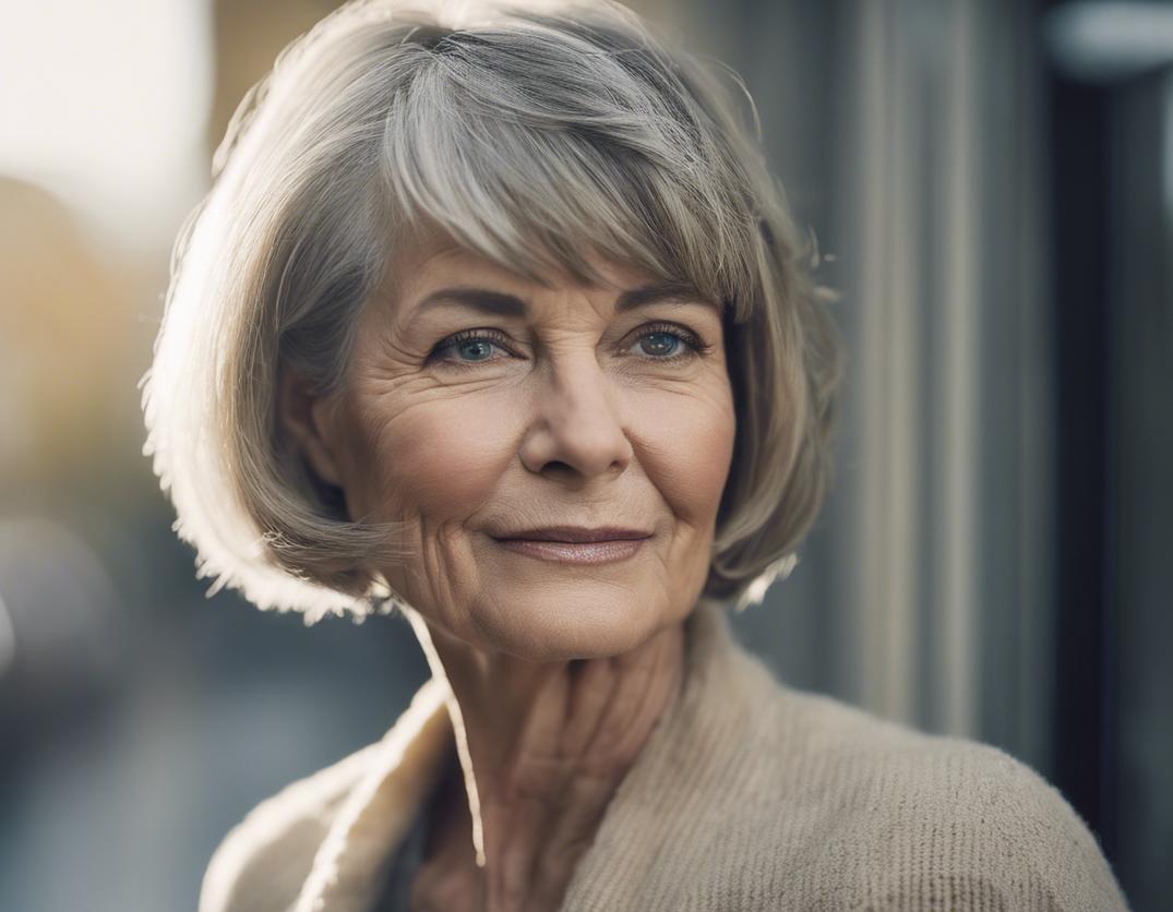 Idées de coupe de cheveux mi long dégradé effilé avec frange pour une